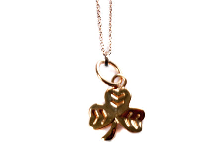 Rose Gold Plated Shamrock Pendant Chained