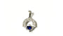 Claddagh Silver Pendant (Sapphire)