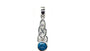 Celtic Pendant with Coloured Stone