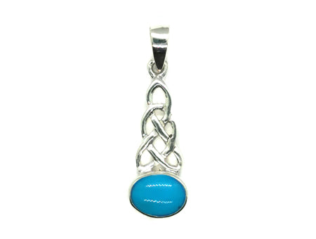 Celtic Pendant with Coloured Stone