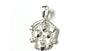 Claddagh Silver Pendant (White)