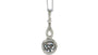 A White Cubic Zirconia Pendant & Chain