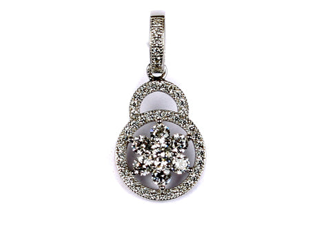 A White Cubic Zirconia Earring