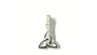White Cz stone set Silver Trinity Knot Pendant