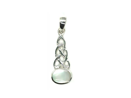 Celtic Pendant with Coloured Stone