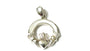 Claddagh Silver White MOP Pendant
