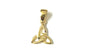 Trinity Knot Silver Gold Plated Pendant