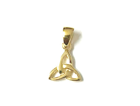 Trinity Knot Silver Gold Plated Pendant