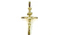 Gold Plated Silver Crucifix Cross Pendant