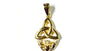 Claddagh Gold Plated Silver Pendant