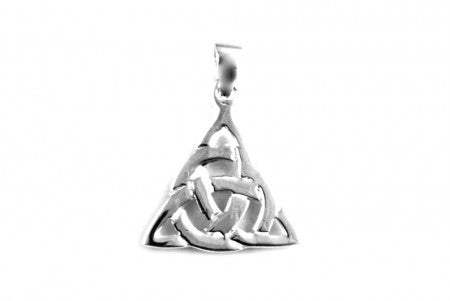 Celtic Pendant with Plain Silver