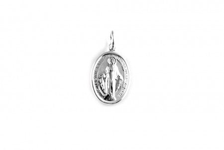 Miraculous Medal Silver Medium