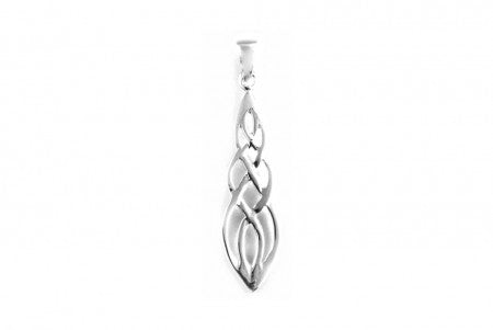 Celtic Pendant with Plain Silver