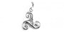 Celtic Pendant with Plain Silver