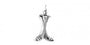 Double Hurling Stick Pendant In Silver