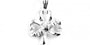 Silver Shamrock Pendant With Claddagh Design