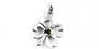 4 Leaf Clover Silver Pendant With Green Enamel