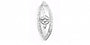 Trinity Knot Silver Pendant With White Cz Stones