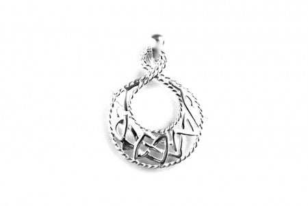 Celtic Pendant with Plain Silver