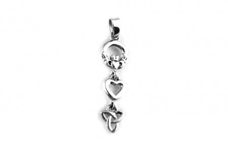 Celtic Pendant with Plain Silver