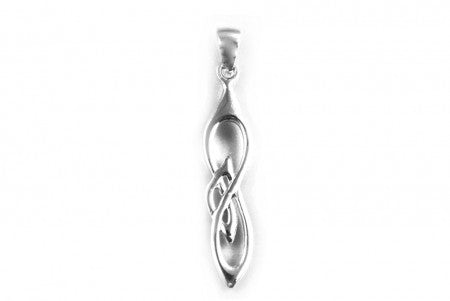 Celtic Pendant with Plain Silver