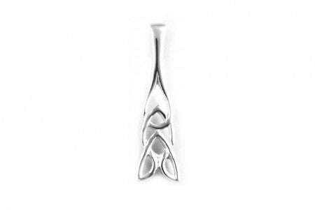 Celtic Pendant with Plain Silver