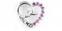 Trinity Knot Silver Friend Pendant With Amethyst Cz Stone