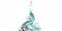 Trinity Knot Silver Pendant With Blue Stone