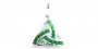 Trinity Knot Silver Pendant With Green Cz Stone