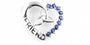 Trinity Knot Silver Pendant With Sapphire Cz Stone