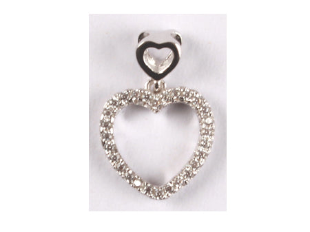A White Cubic Zirconia Pendant.