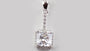 A White Cubic Zirconia Pendant.