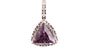A Amethyst & White Cubic Zirconia Pendant.