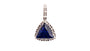 A Sapphire & White Cubic Zirconia Pendant.
