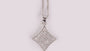 A White Cubic Zirconia Pendant