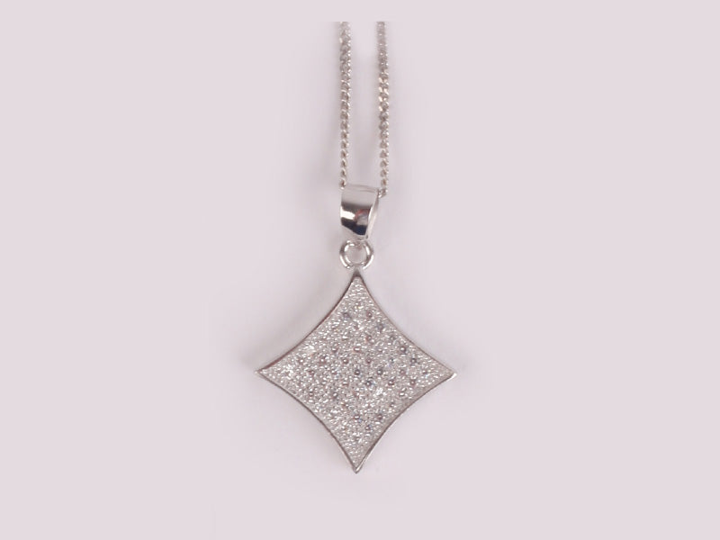 A White Cubic Zirconia Pendant