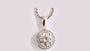 A White Cubic Zirconia Pendant