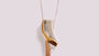 A Silver with Rose Gold Plate Pendant