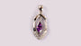 Amethyst Cubic Zirconia Pendant