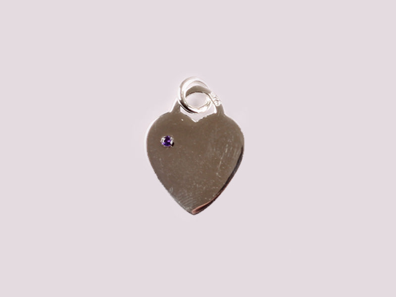 Amethyst Cubic Zirconia Pendant