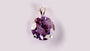 Amethyst Cubic Zirconia Pendant