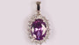 Amethyst Cubic Zirconia Pendant