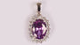 Amethyst Cubic Zirconia Pendant
