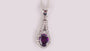 Amethyst Cubic Zirconia Pendant