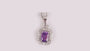 Amethyst Cubic Zirconia Pendant