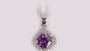 Amethyst Cubic Zirconia Pendant