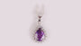 Amethyst Cubic Zirconia Pendant
