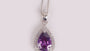 Amethyst Cubic Zirconia Pendant