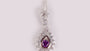 Amethyst Cubic Zirconia Pendant