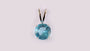 Aquamarine Cubic Zirconia Pendant